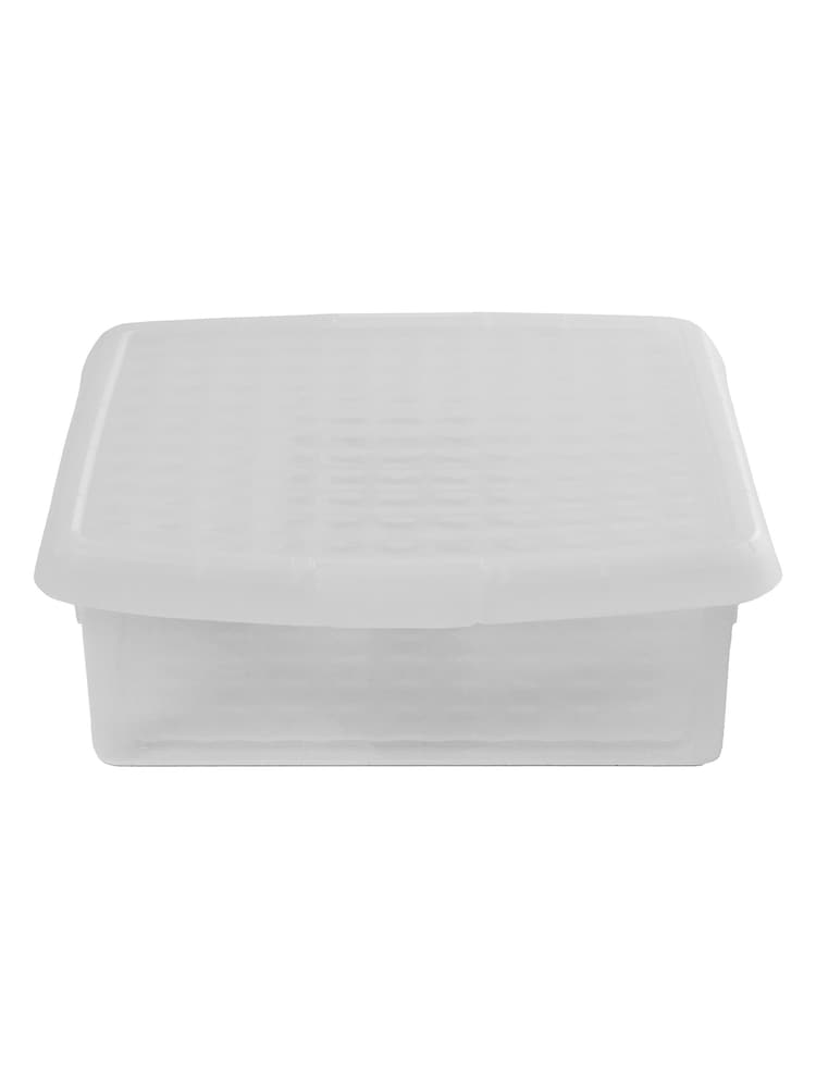 Wham 5 Pack Clear 13.2L Square Plastic Clip Box and Lid Box and Lid - Image 2 of 5