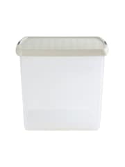 Wham 5 Pack Slate Grey 37L Square Plastic Clip Box and Lid - Image 3 of 5