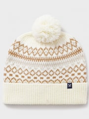 Crew Clothing Company Natural Winter Pattern Beanie - Image 2 of 3