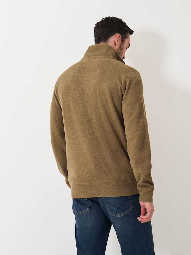 Bluză clasică cu fermoar pe un sfert Crew Clothing - Image 2 of 5