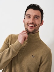 Bluză clasică cu fermoar pe un sfert Crew Clothing - Image 4 of 5