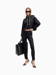 AllSaints Black Duran Camo Cargo Jeans - Image 1 of 9