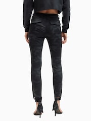 AllSaints Black Duran Camo Cargo Jeans - Image 7 of 9