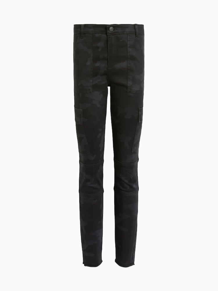 AllSaints Black Duran Camo Cargo Jeans - Image 9 of 9