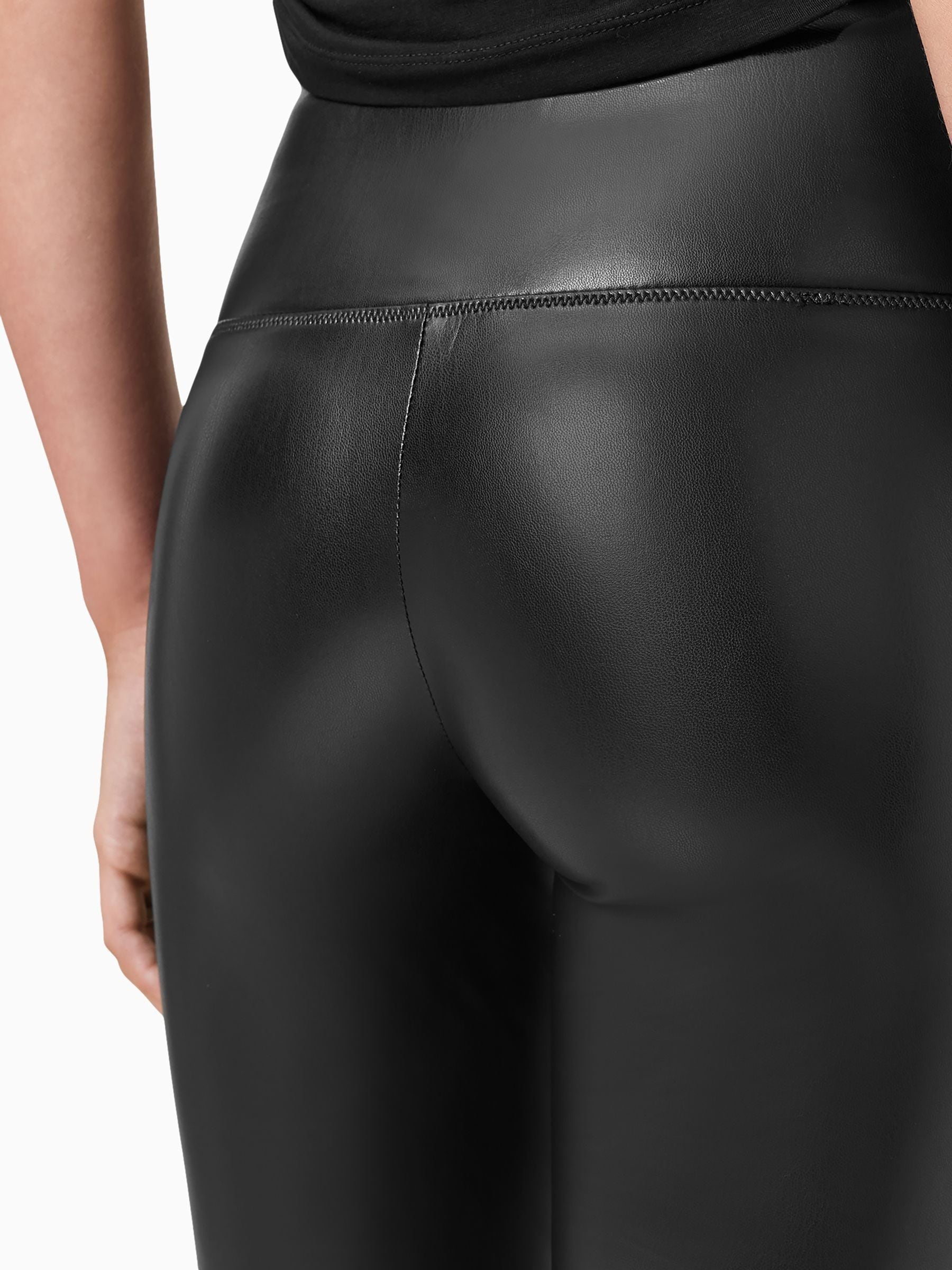 Buy AllSaints Black Cora Black Faux Leather Leggings from Next USA