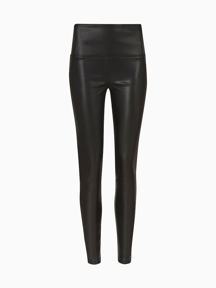 AllSaints Black Cora Faux Leggings - Image 8 of 8