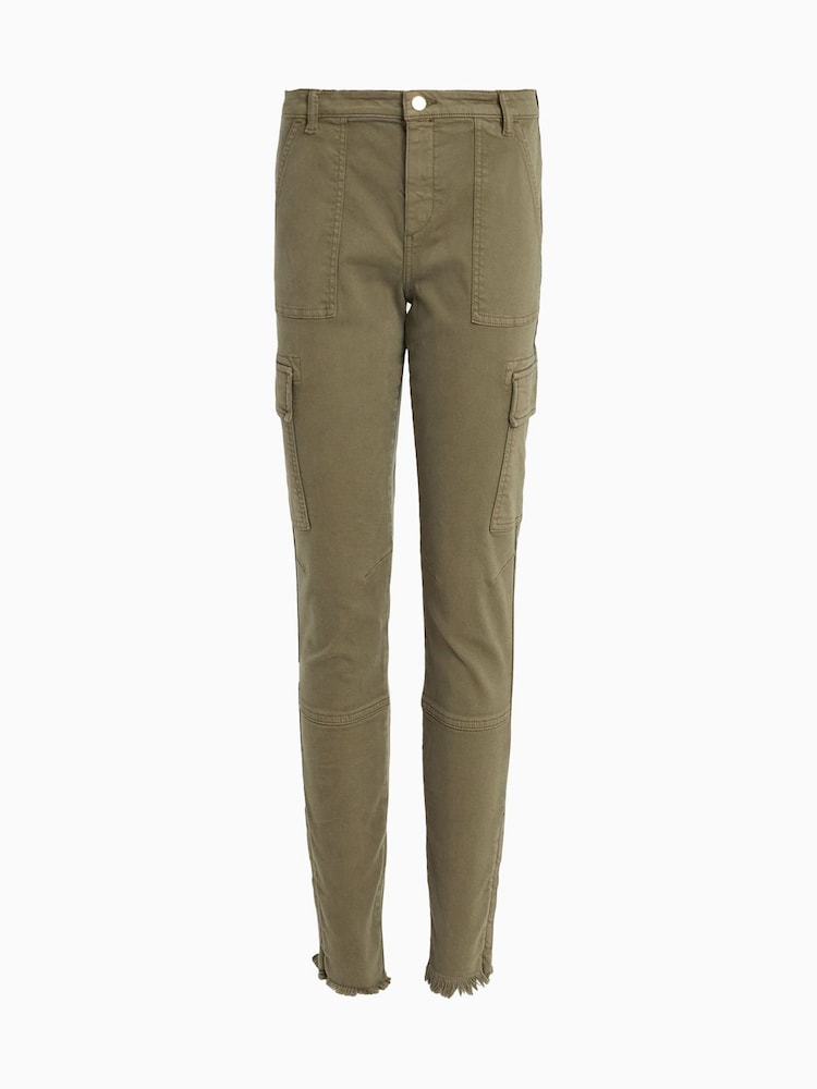 AllSaints Green Duran Skinny Cargo Jeans - Image 10 of 10