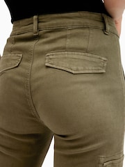 AllSaints Green Duran Skinny Cargo Jeans - Image 7 of 10