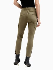 AllSaints Green Duran Skinny Cargo Jeans - Image 8 of 10