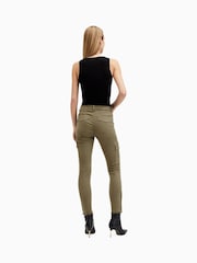 AllSaints Green Duran Skinny Cargo Jeans - Image 9 of 10