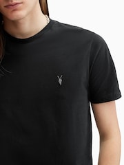 AllSaints Black Brace Shortsleeve Crew Neck T-Shirt - Image 5 of 6