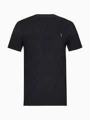 AllSaints Black Brace Shortsleeve Crew Neck T-Shirt - Image 6 of 6