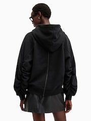AllSaints Black Dana Hoodie - Image 5 of 8
