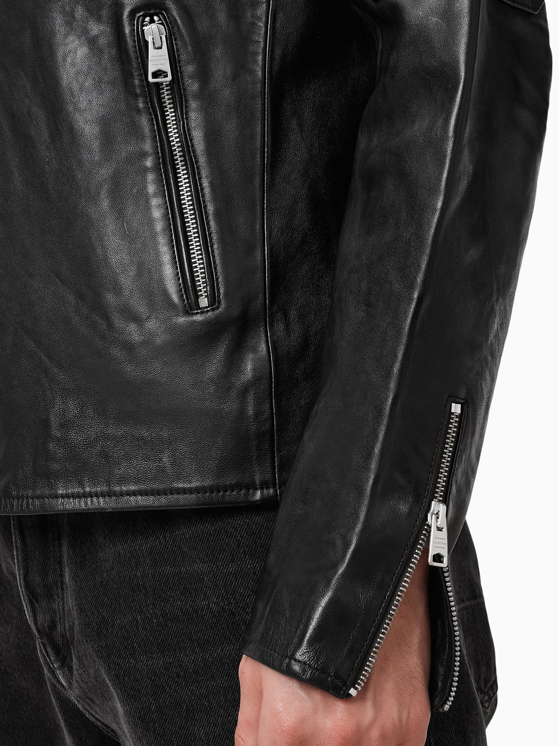 ジャケット・アウター Jan & Carlos Multi Pocket Leather Jacket Buy AllSaints Black Cora Jacket from Next USA