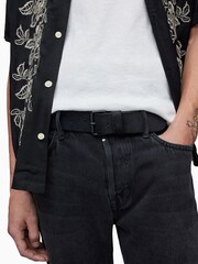 AllSaints Black Dunston Belt - Image 2 of 5