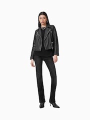 AllSaints Grey Cargo Biker Jacket - Image 5 of 9