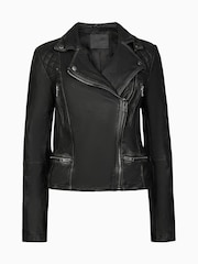 AllSaints Grey Cargo Biker Jacket - Image 9 of 9