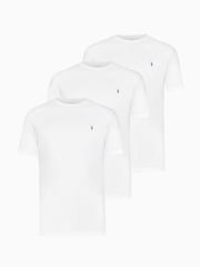 Blanco - AllSaints Brace Shortsleeve Crew Neck T-Shirt 3 Pack - Imagen 5 de 5