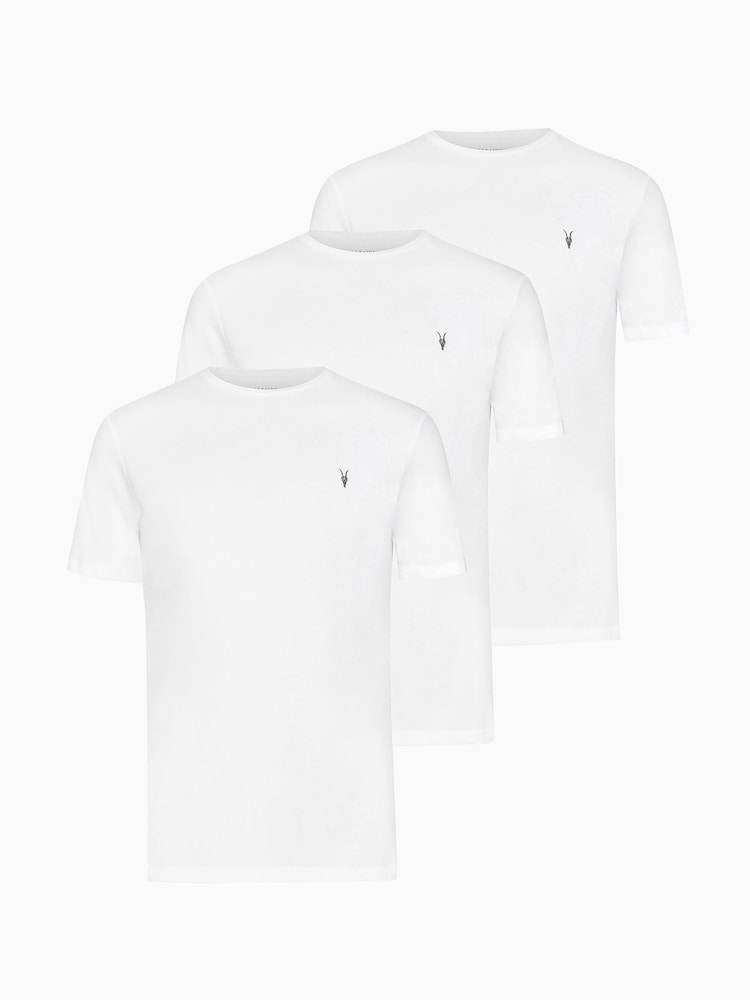 Blanco - AllSaints Brace Shortsleeve Crew Neck T-Shirt 3 Pack - Imagen 5 de 5