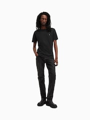 AllSaints Black Brace Shortsleeve Crew Neck T-Shirt 3 Pack - Image 3 of 5