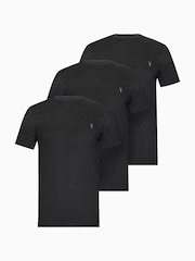 AllSaints Black Brace Shortsleeve Crew Neck T-Shirt 3 Pack - Image 5 of 5