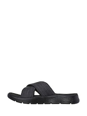 Skechers Black Go Walk Flex Sandals - Image 2 of 5