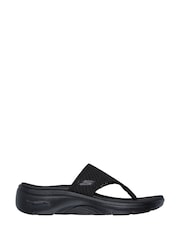Skechers Black Go Walk Arch Fit 2.0 Sandals - Image 1 of 5