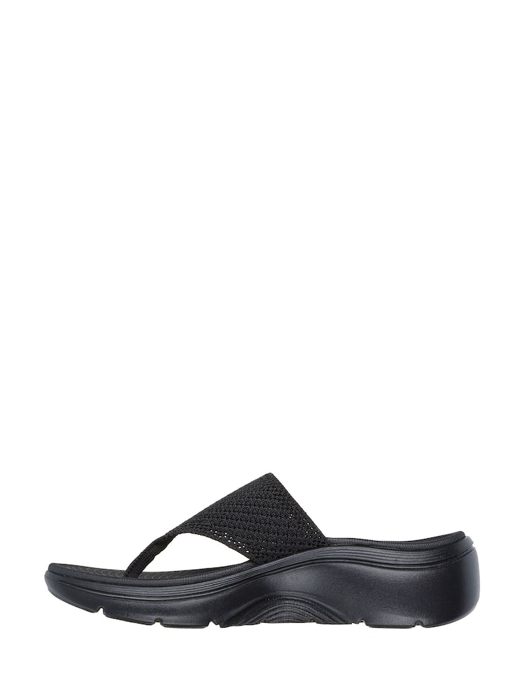 Skechers Black Go Walk Arch Fit 2.0 Sandals - Image 2 of 5