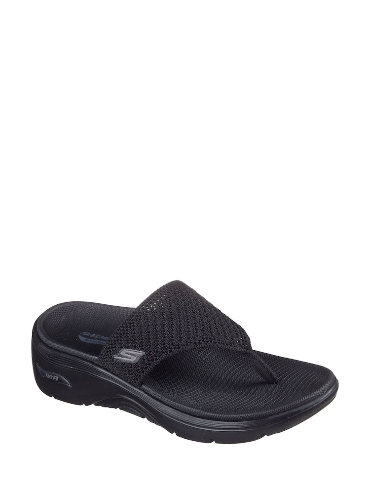 Skechers Black Go Walk Arch Fit 2.0 Sandals - Image 3 of 5
