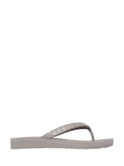Skechers Grey Meditation Sandals - Image 1 of 2