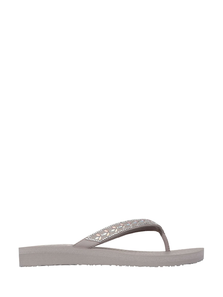 Skechers Grey Meditation Sandals - Image 1 of 2