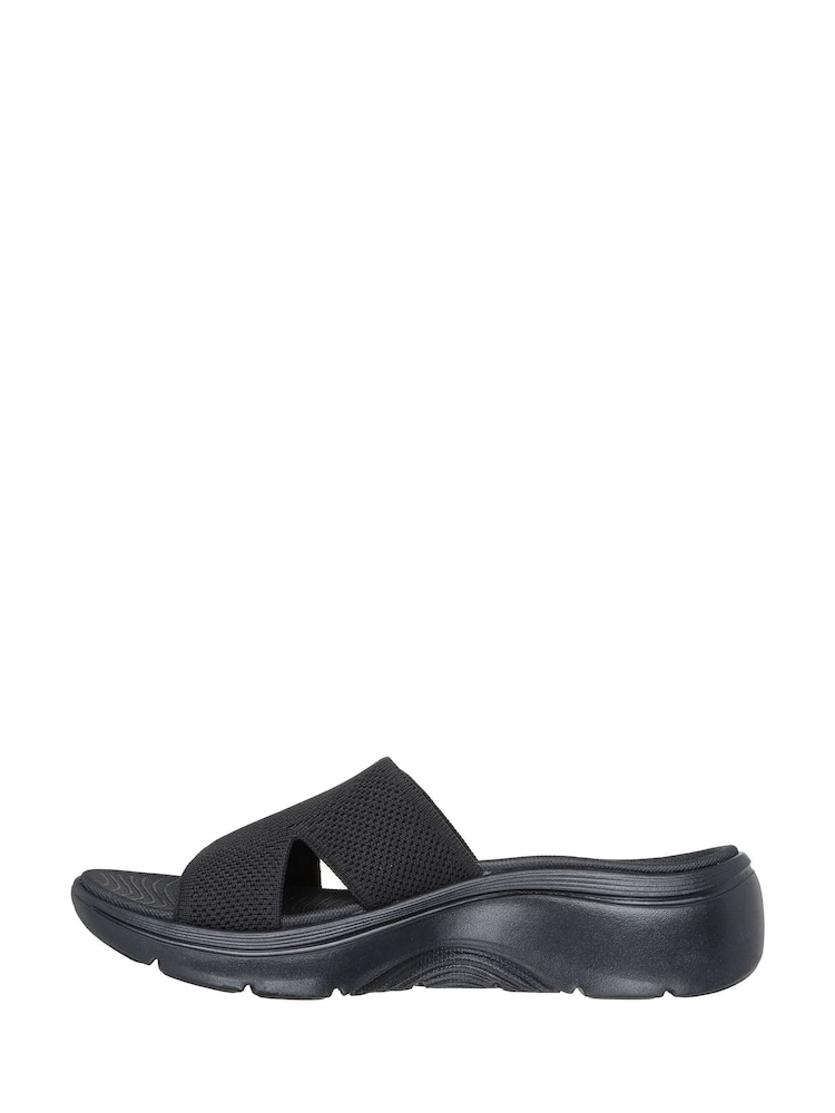 Skechers Black Go Walk Arch Fit 2.0 Sandals - Image 2 of 5 Skechers Black Go Walk Arch Fit 2.0 Sandals - Image 2 of 5