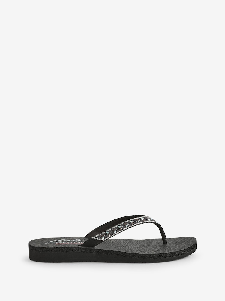 Skechers Black Meditation Sandals - Image 1 of 1