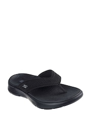 أسود - صندل مرن من تشكيلة Go Walk من Skechers - صورة 2 من 4