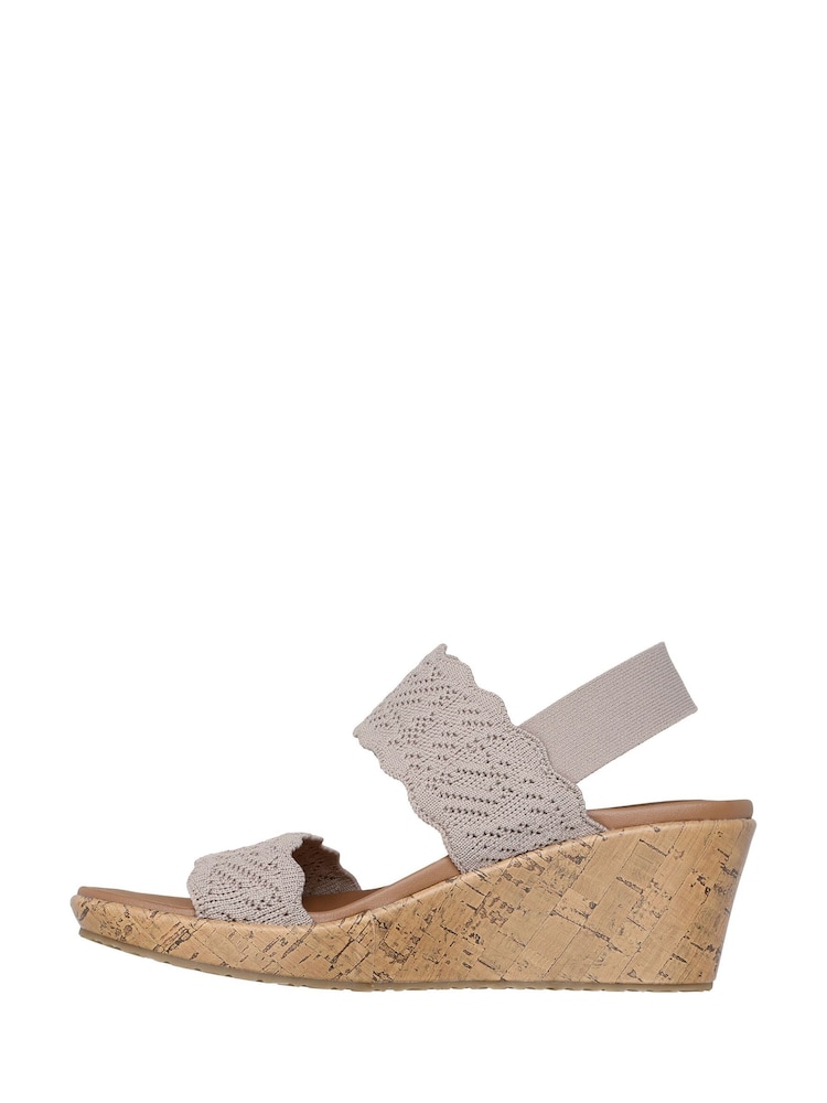 Skechers Grey Beverlee Sandals - Image 2 of 5 Skechers Grey Beverlee Sandals - Image 2 of 5