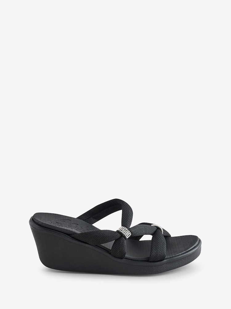 Skechers Black Rumble On Sandals - Image 1 of 1
