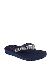 Skechers Blue Meditation Sandals - Image 4 of 6