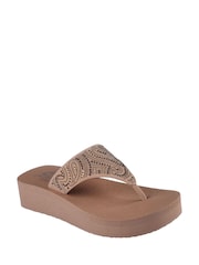 Skechers Brown Vinyasa Sandals - Image 3 of 5