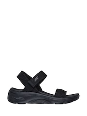 Skechers Black Go Walk Arch Fit 2.0 Sandals - Image 1 of 5