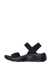 Skechers Black Go Walk Arch Fit 2.0 Sandals - Image 2 of 5