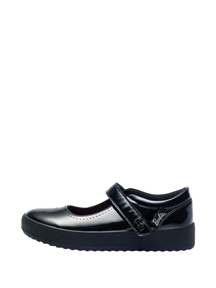 Character Black Barbie School Shoes - Image 2 of 5