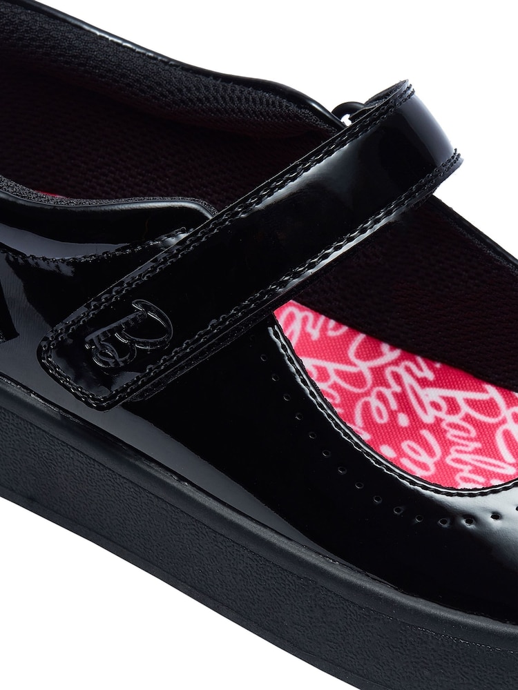 Character Black Barbie School Shoes - Image 5 of 5
