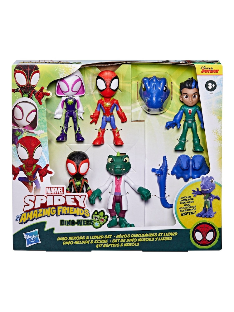 Hasbro Spiderman and Friends Dino Heroes And Lizard Figur Set - Image 1 of 6