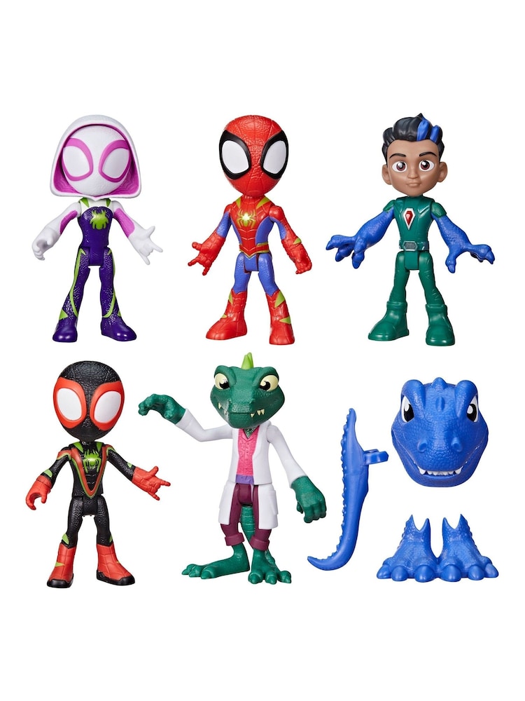Hasbro Spiderman and Friends Dino Heroes And Lizard Figur Set - Image 2 of 6