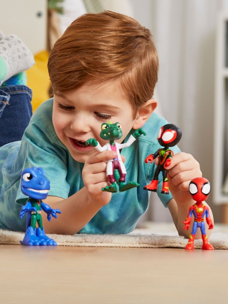Hasbro Spiderman and Friends Dino Heroes And Lizard Figur Set - Image 6 of 6