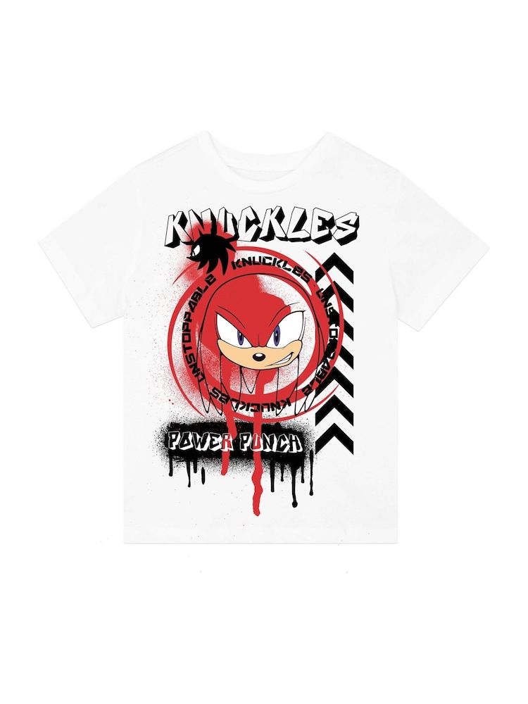 Character Sonic the Hedgehog Knuckles 100% Cotton T-Shirt - Image 3 of 6