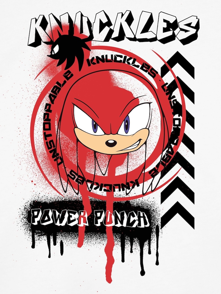 Character Sonic the Hedgehog Knuckles 100% Cotton T-Shirt - Image 5 of 6
