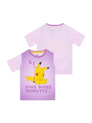 Character Purple Pokemon Pikachu Short Pyjamas - Image 2 of 7