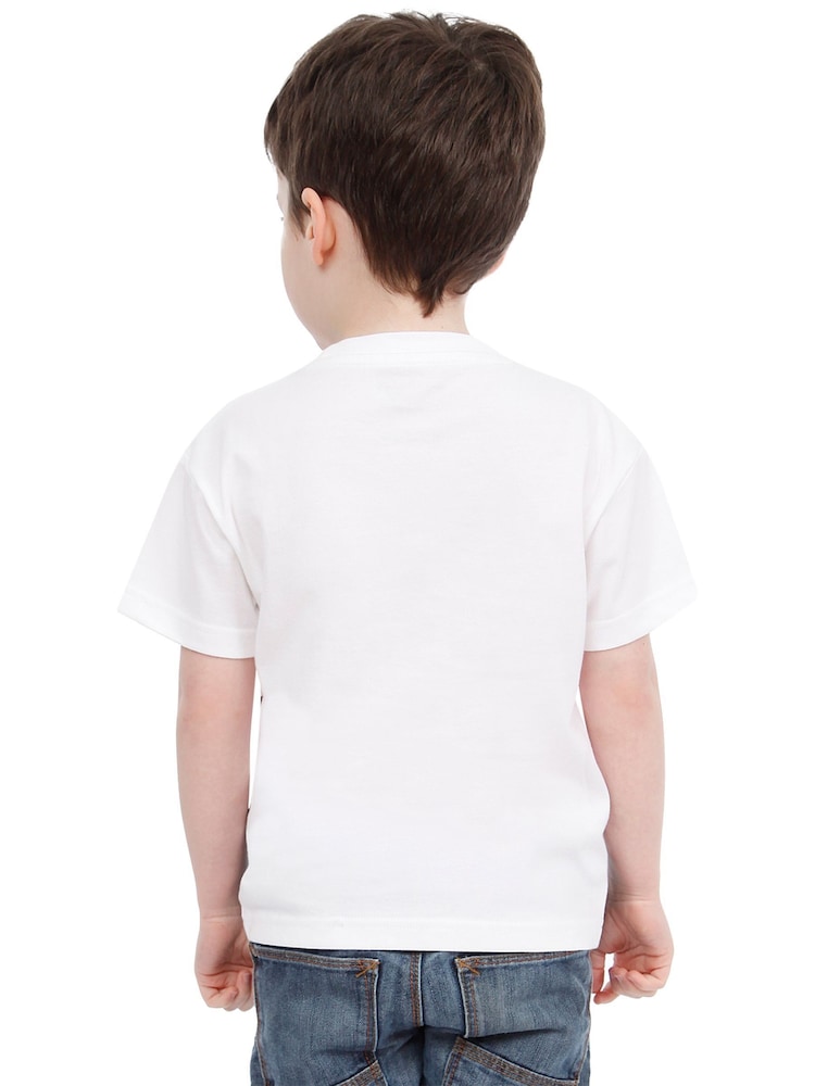 Character White Disney Cars Lightning McQueen 100% Cotton T-Shirt - Image 3 of 3