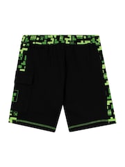 Character Green Minecraft 100% Cotton T-Shirt And Shorts Outfit Set - Image 3 of 7
